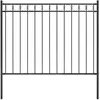 vidaXL Clôture de jardin Acier 1,7x1,2 m Noir