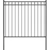 vidaXL Clôture de jardin Acier 1,7x1,5 m Noir