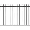 vidaXL Panneau de clôture Acier 1,7x1,2 m Noir