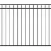 vidaXL Panneau de clôture Acier 1,7x1,5 m Noir