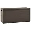 vidaXL Boîte de rangement de jardin Marron 116x44x55 cm