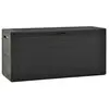 vidaXL Boîte de rangement de jardin Anthracite 116x44x55 cm