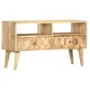 vidaXL Meuble TV 90x30x50 cm Bois de manguier solide