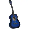 vidaXL Guitare classique de débutants et enfants Bleu 3/4 36"