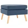 Non communiqué vidaXL Repose-pied Bleu Tissu