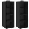 vidaXL Étagères suspendues de rangement 2 pcs 4 niveaux Tissu