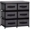 vidaXL Armoire de rangement à 6 tiroirs 55x29x55 cm Gris Acier