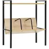 vidaXL Bibliothèque 2 niveaux noir chêne 52x28x59 cm bois d'ingénierie
