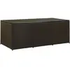 vidaXL Boîte de rangement de jardin résine tressée 180x90x70 cm marron