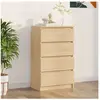 vidaXL Buffet Chêne sonoma 60x35x98,5 cm Bois d'ingénierie