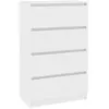 vidaXL Buffet Blanc 60x35x98,5 cm Bois d'ingénierie