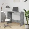 vidaXL Bureau Gris béton 100 x 50 x 76 cm Aggloméré