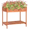 vidaXL Jardinière à herbes 80x60x80 cm Bois de sapin massif