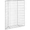 vidaXL Lit surélevé à gabion en trapèze Acier galvanisé 80x20x100 cm