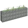vidaXL Lit surélevé à gabion Acier galvanisé 180x30x60 cm