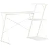 vidaXL Bureau avec étagère Blanc 116x50x93 cm