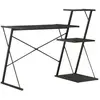vidaXL Bureau avec étagère Noir 116x50x93 cm