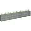 vidaXL Lit surélevé à gabion Acier galvanisé 360x30x60 cm