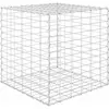 vidaXL Lit surélevé cube à gabion Fil d'acier 60x60x60 cm