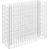 vidaXL Lit surélevé à gabion Acier galvanisé 90x30x90 cm
