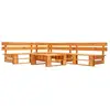 vidaXL Canapés de jardin palette 4 pcs bois marron miel