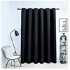 vidaXL Rideau occultant avec anneaux en métal Noir 290x245 cm