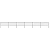 vidaXL Clôture de jardin avec dessus en lance Acier 10,2x0,8 m Noir