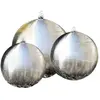 vidaXL 3 pcs Sphères de fontaine de jardin avec LED Acier inoxydable