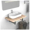 vidaXL Meuble de salle de bain Chêne 60x40x16,3 cm