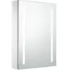 vidaXL Armoire de salle de bain à miroir LED 50x13x70 cm
