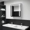 vidaXL Armoire de salle de bain à miroir LED 60x14x62 cm 285125