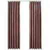vidaXL Rideau occultant et crochet 2pcs Velours Rose antique 140x175cm