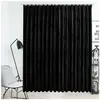 vidaXL Rideau occultant avec crochets Velours Noir 290x245 cm