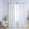 vidaXL Rideau occultant et anneaux en métal 2pcs Blanc cassé 140x225cm