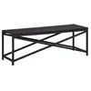 vidaXL Banc de jardin 120 cm Résine tressée Noir