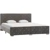 vidaXL Cadre de lit Gris Velours 160x200 cm