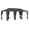 vidaXL Belvédère avec rideaux 600x298x270 cm Anthracite