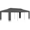 vidaXL Tonnelle avec toit double 3x6 m Anthracite