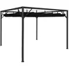 vidaXL Chapiteau de jardin avec auvent rétractable 3x3 m Anthracite