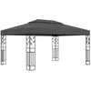 vidaXL Tonnelle avec double toit 3x4 m Anthracite