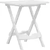 vidaXL Table pliable de jardin 45,5x38,5x50 cm Blanc