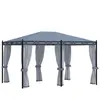 vidaXL Tonnelle avec moustiquaire 3x4 m Anthracite Acier