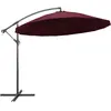 vidaXL Vidaxl Parasol Suspendu Bordeaux 3 M Mât En Aluminium