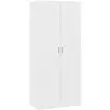 vidaXL Garde-robe Blanc 90x52x200 cm Bois d’ingénierie 800630
