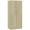 vidaXL Garde-robe Chêne sonoma 80x52x180 cm Aggloméré