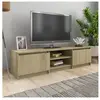 vidaXL Meuble TV Chêne sonoma 140x40x35,5 cm Aggloméré
