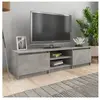 vidaXL Meuble TV Gris béton 140x40x35,5 cm Bois d'ingénierie