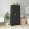 vidaXL Garde-robe Noir 80x52x180 cm Aggloméré