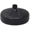 vidaXL Socle de parasol Rempli de sable/d'eau 15 L Noir