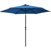 Parasol d'extérieur avec led et mât en acier 300 cm Azuré Vidaxl Azuré